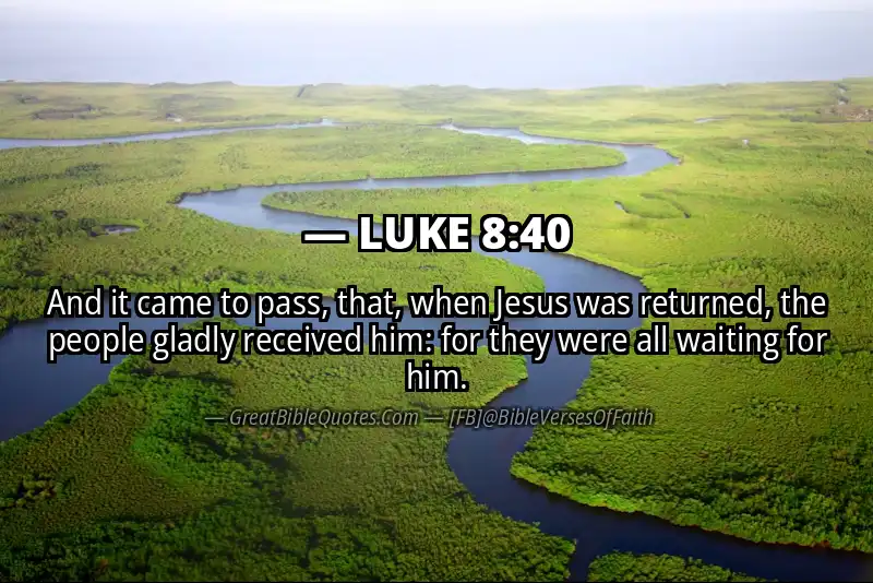 LUKE 8:40 Verse