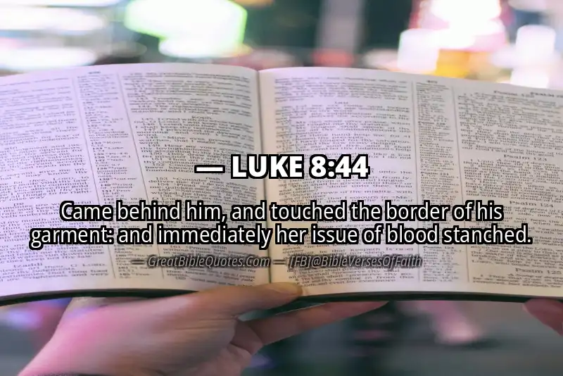 LUKE 8:44 Verse