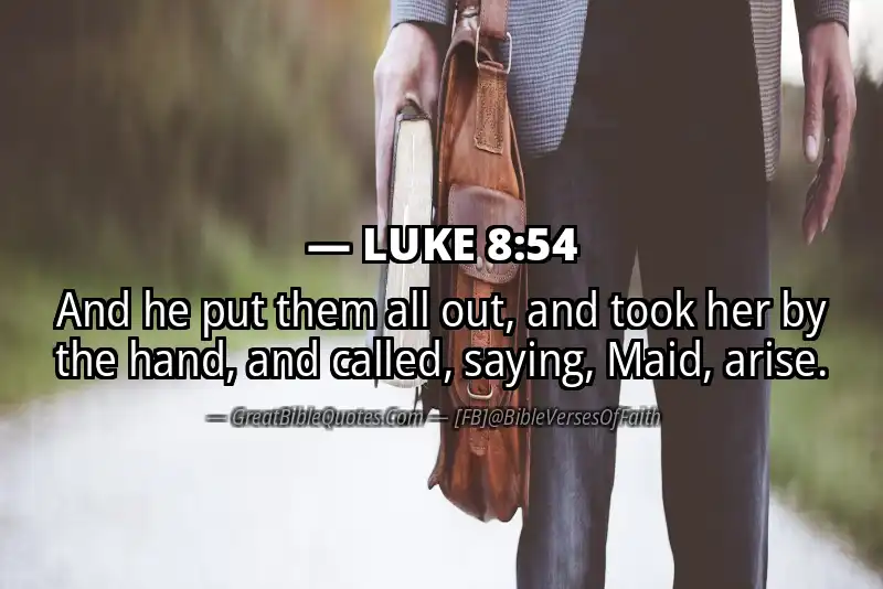 LUKE 8:54 Verse
