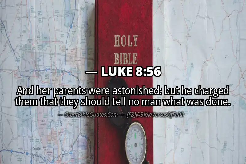 LUKE 8:56 Verse