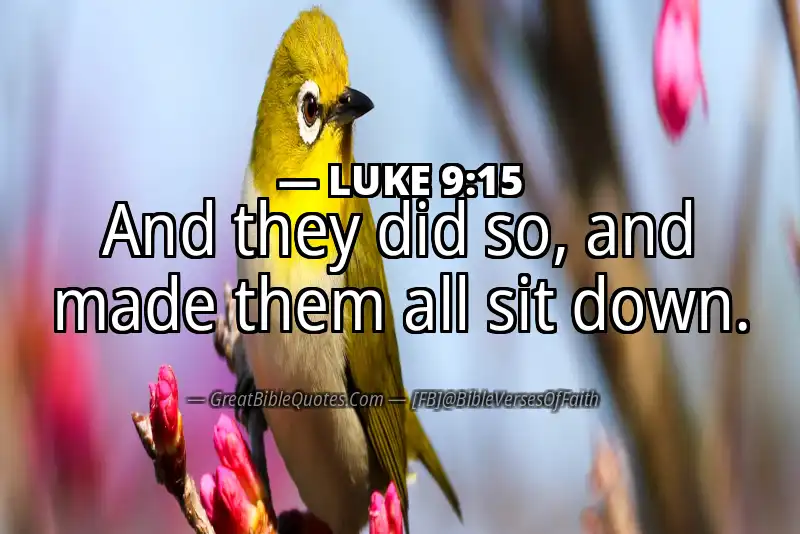 LUKE 9:15 Verse
