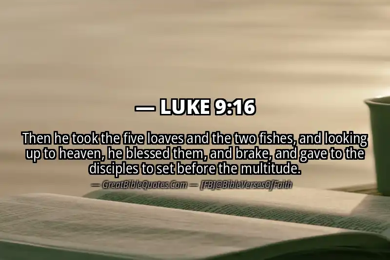 LUKE 9:16 Verse