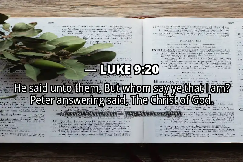 LUKE 9:20 Verse