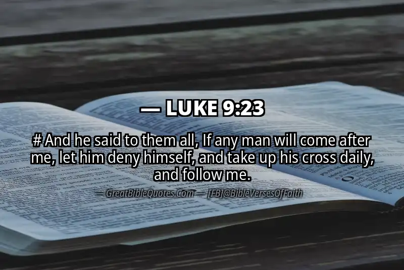 LUKE 9:23 Verse