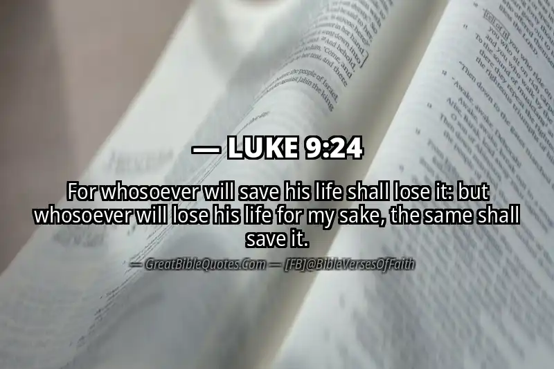 LUKE 9:24 Verse