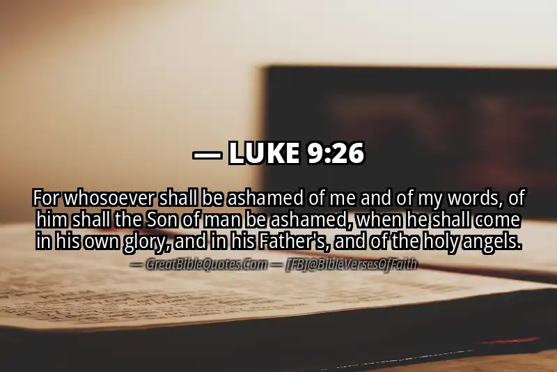 LUKE 9:26 Verse