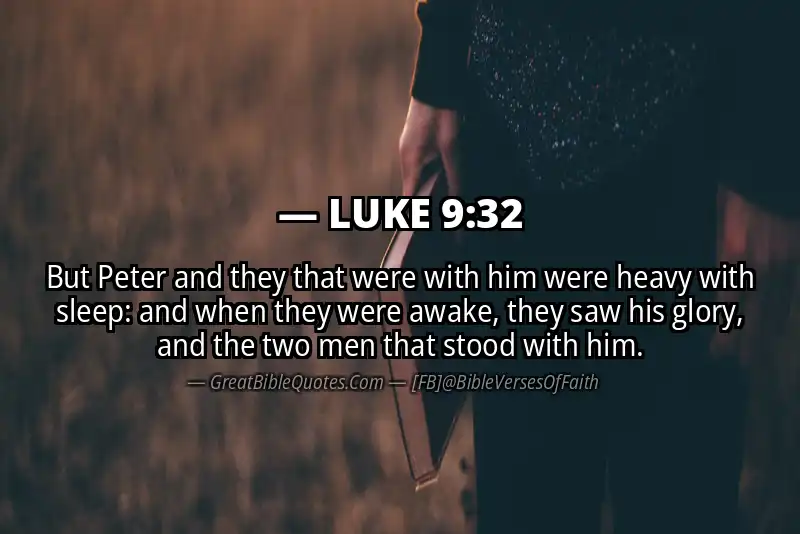 LUKE 9:32 Verse