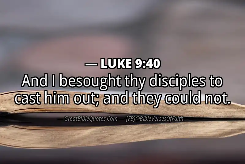 LUKE 9:40 Verse Image