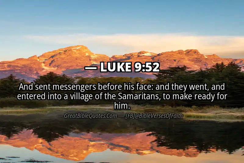 LUKE 9:52 Verse