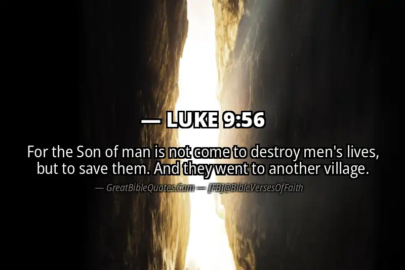LUKE 9:56 Verse