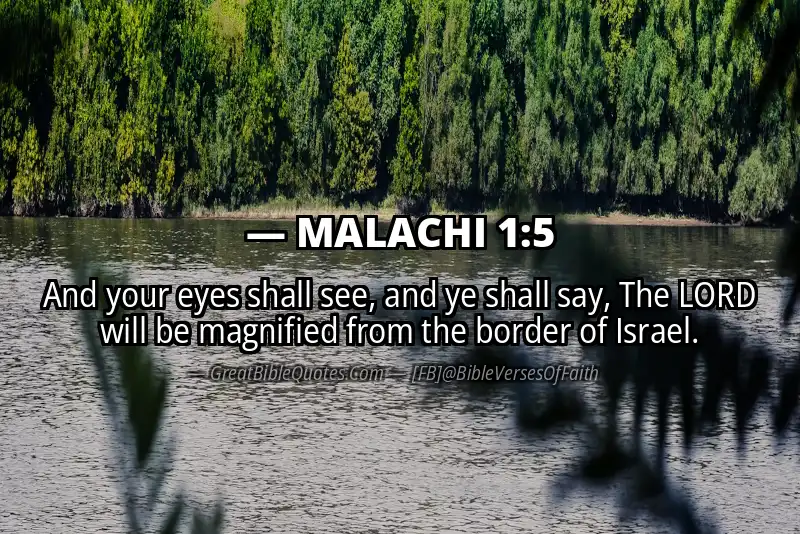 MALACHI 1:5 Verse