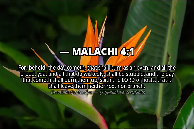 MALACHI 4:1 Verse