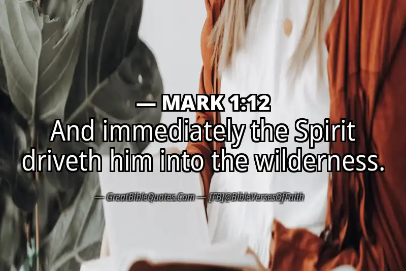 MARK 1:12 Verse