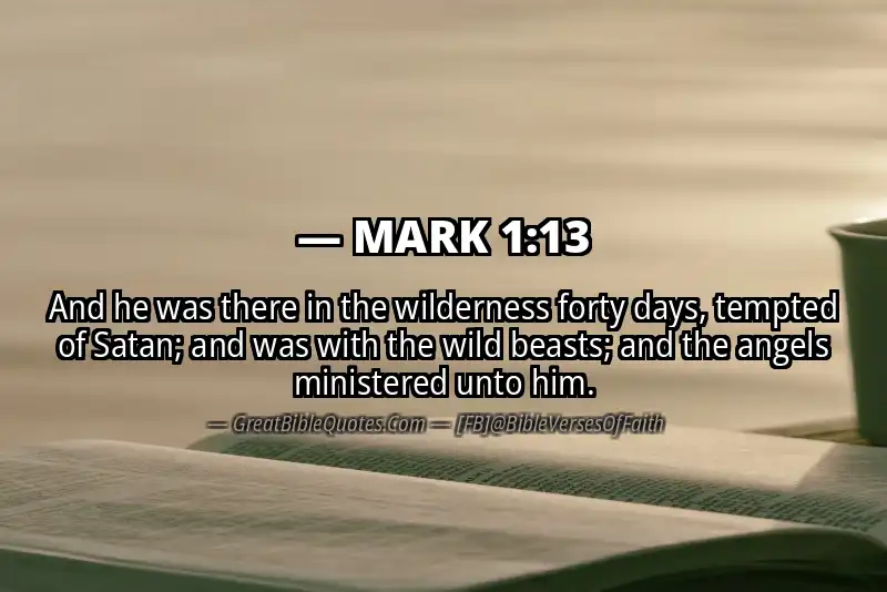 MARK 1:13 Verse