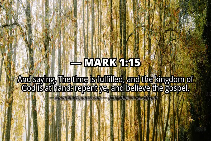 MARK 1:15 Verse