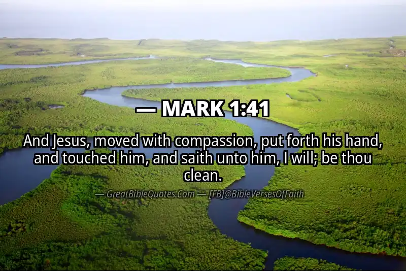 MARK 1:41 Verse