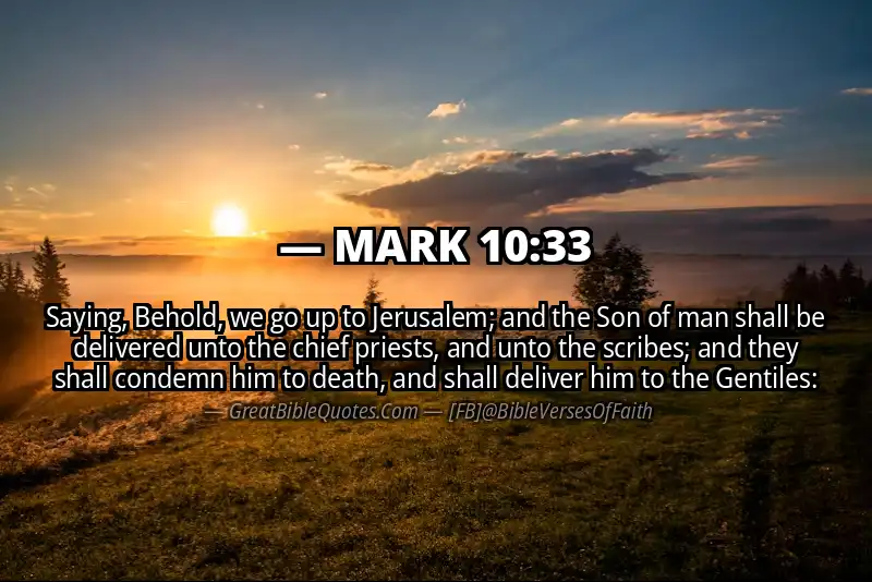 MARK 10:33 Verse
