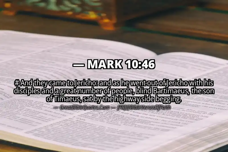 MARK 10:46 Verse Image