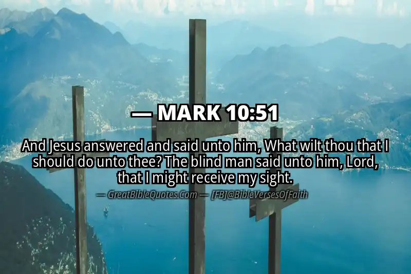 MARK 10:51 Verse