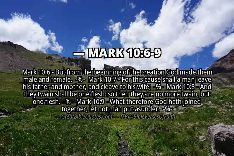 Image for MARK 10:6-9 Bible verse