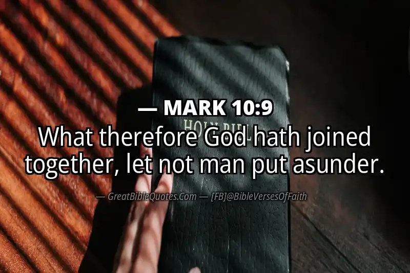 MARK 10:9 Verse