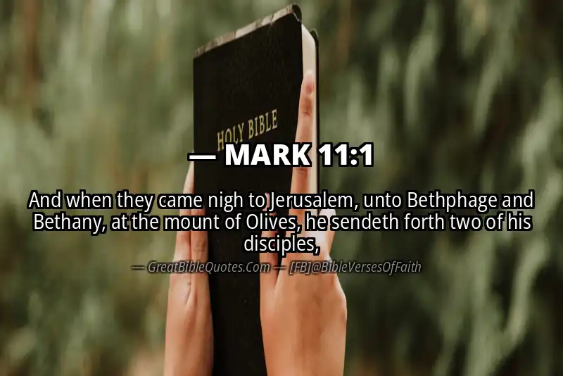 MARK 11:1 Verse