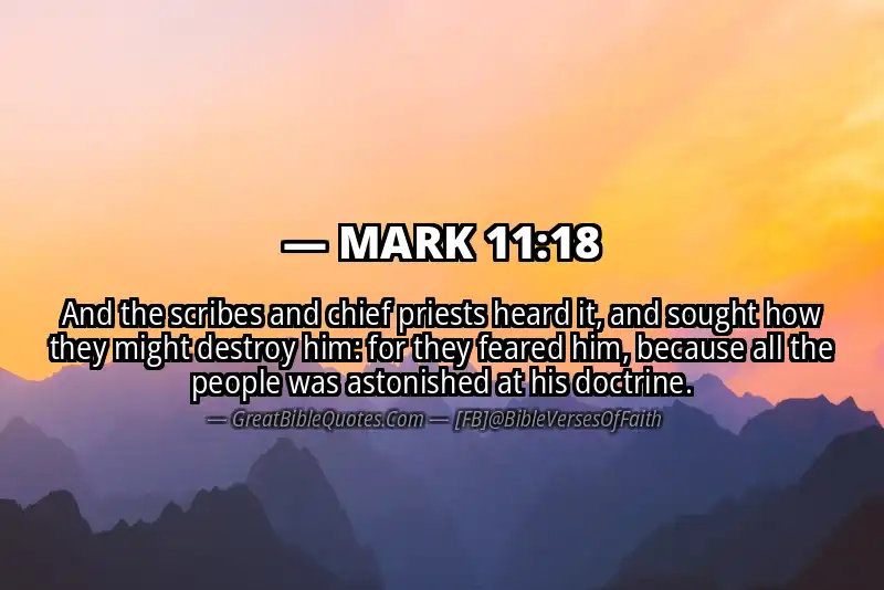 MARK 11:18 Verse
