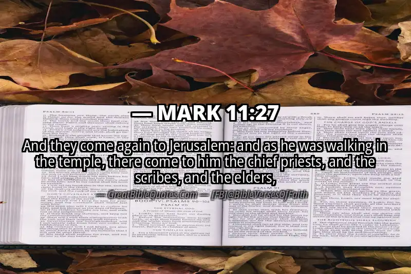 MARK 11:27 Verse