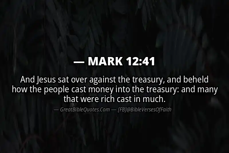 MARK 12:41 Verse