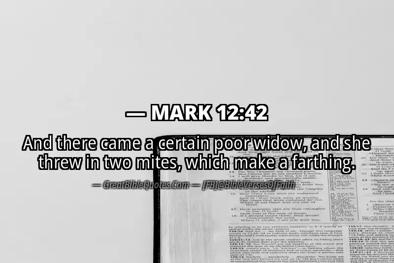 MARK 12:42 Verse