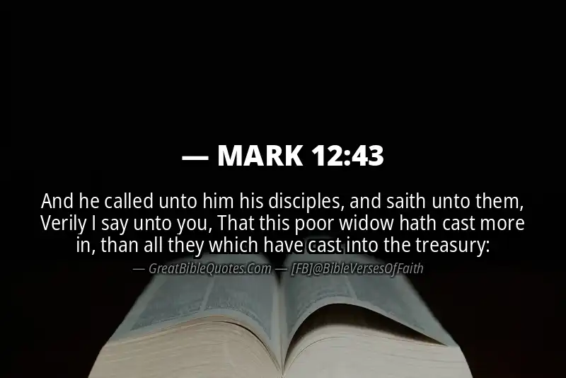 MARK 12:43 Verse