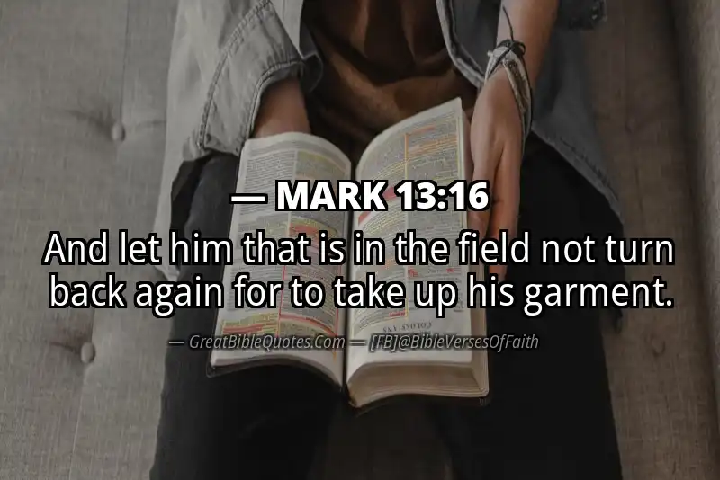 MARK 13:16 Verse