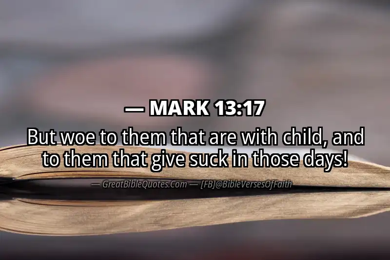 MARK 13:17 Verse