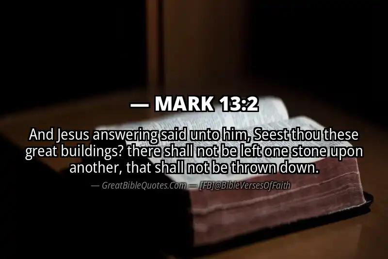 MARK 13:2 Verse