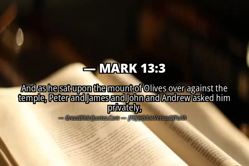 MARK 13:3 Verse