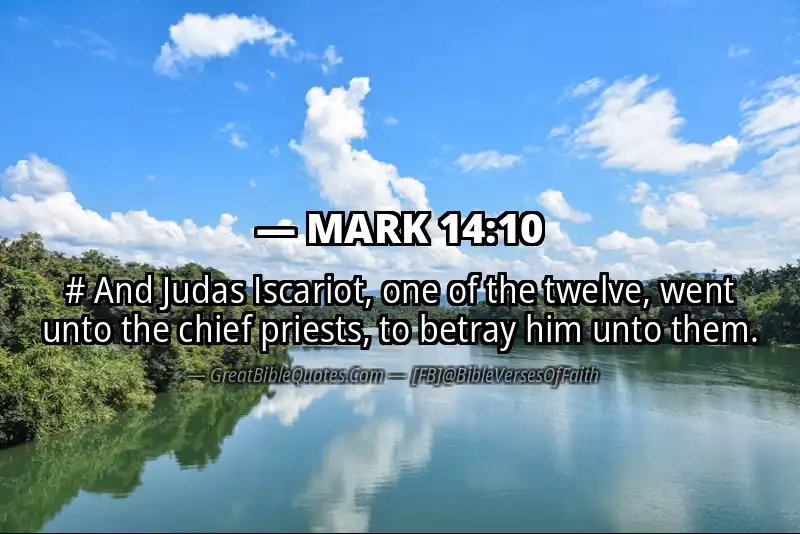 MARK 14:10 Verse Image