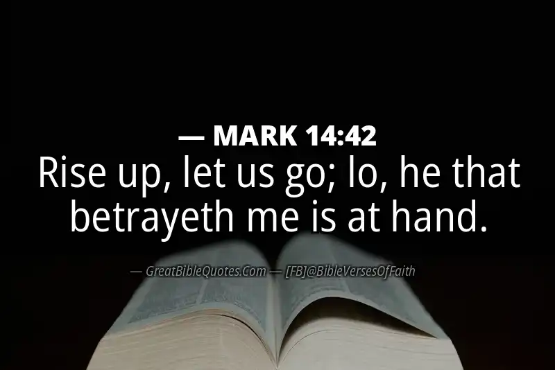 MARK 14:42 Verse