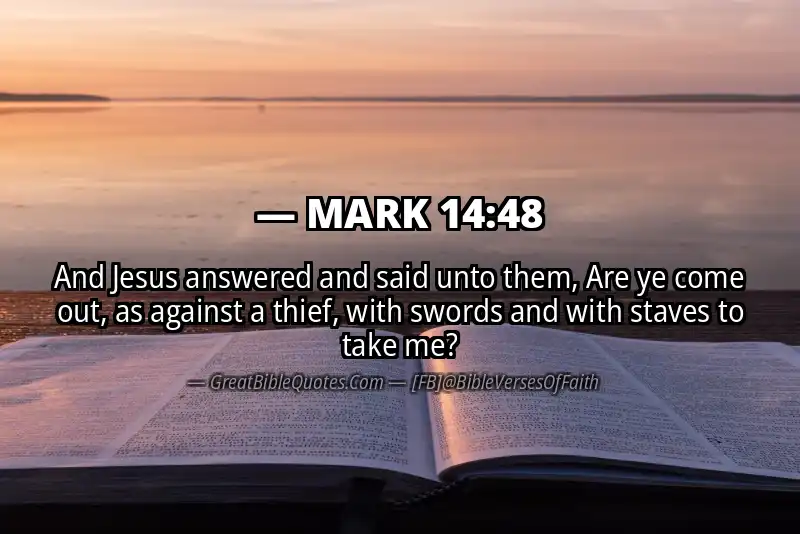 MARK 14:48 Verse Image