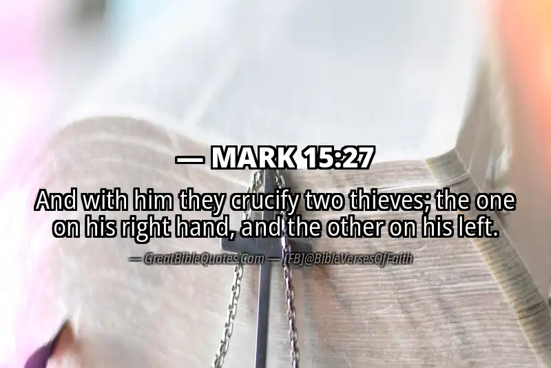 MARK 15:27 Verse Image
