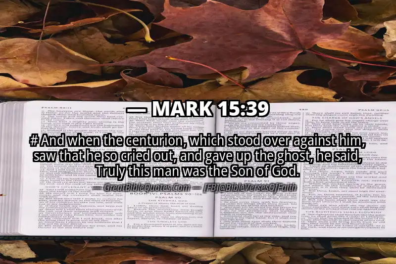 MARK 15:39 Verse