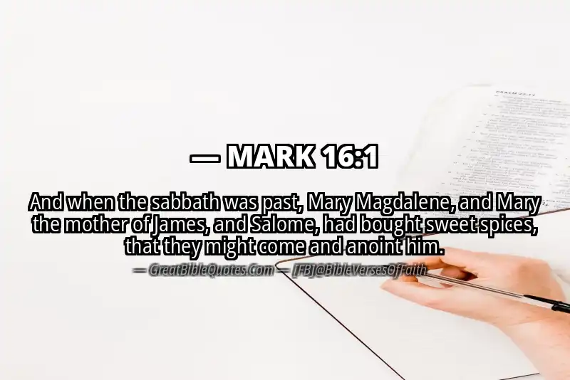 MARK 16:1 Verse