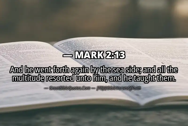 Bible verse: MARK 2:13 Image