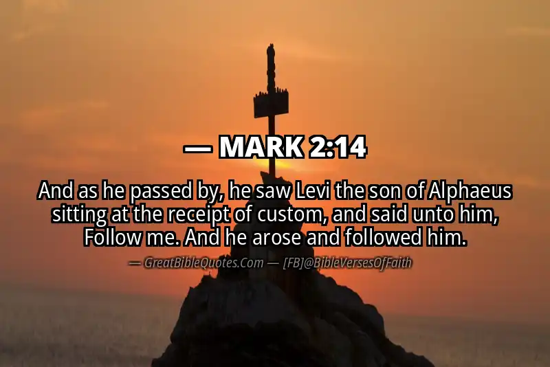 Bible verse: MARK 2:14 Image