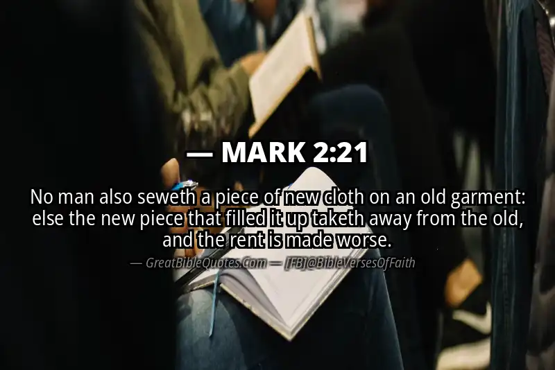 MARK 2:21 Verse Image