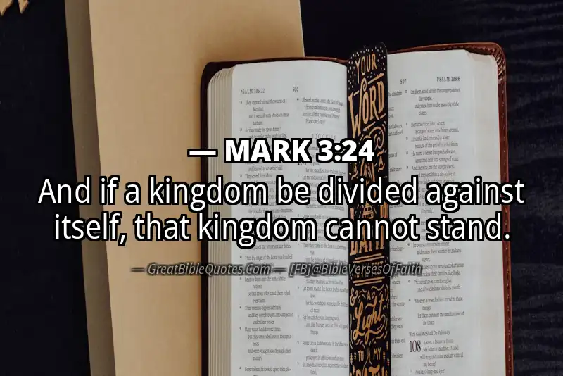 MARK 3:24 Verse