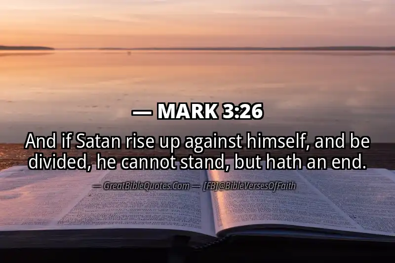 MARK 3:26 Verse