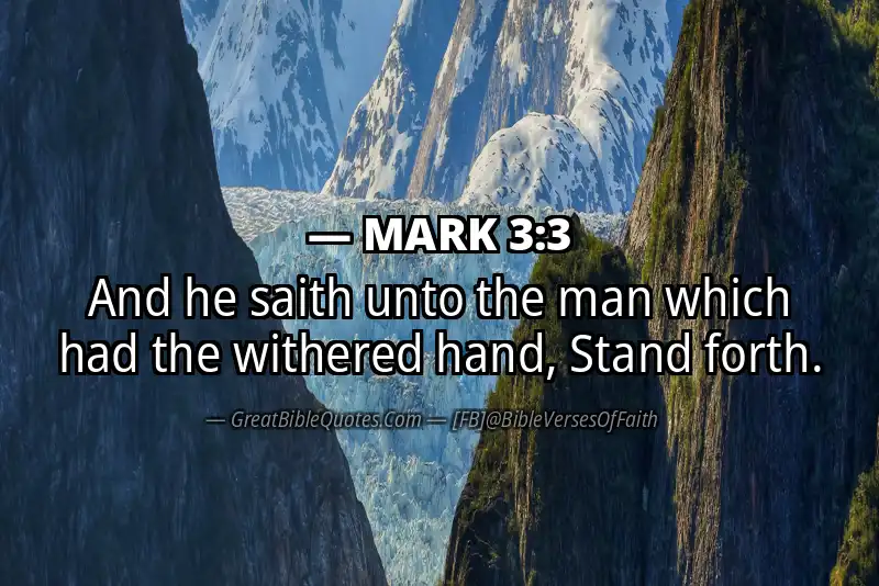 MARK 3:3 Verse