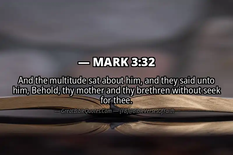 MARK 3:32 Verse