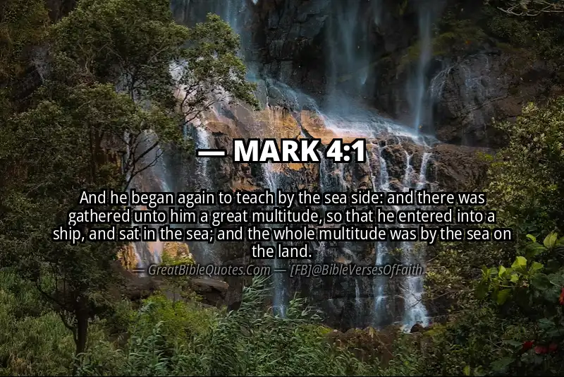 MARK 4:1 Verse