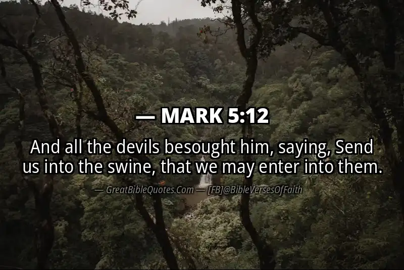 MARK 5:12 Verse
